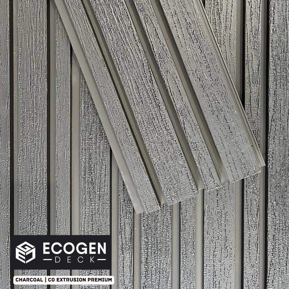 Charcoal WPC Cladding Panels | External Wall | 220x28mm | Melbourne