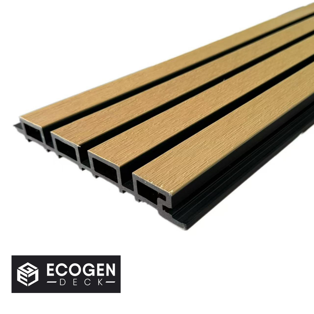 Golden Oak external WPC cladding sample