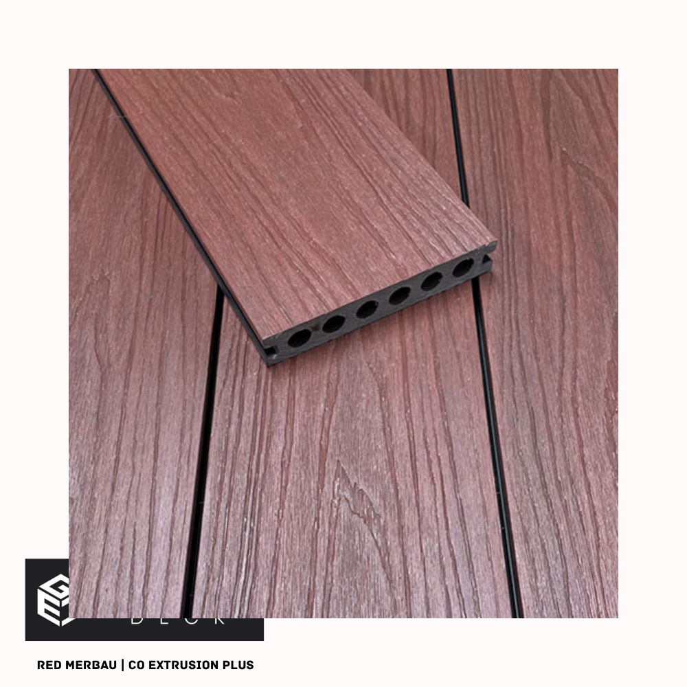 Red Merbau composite decking