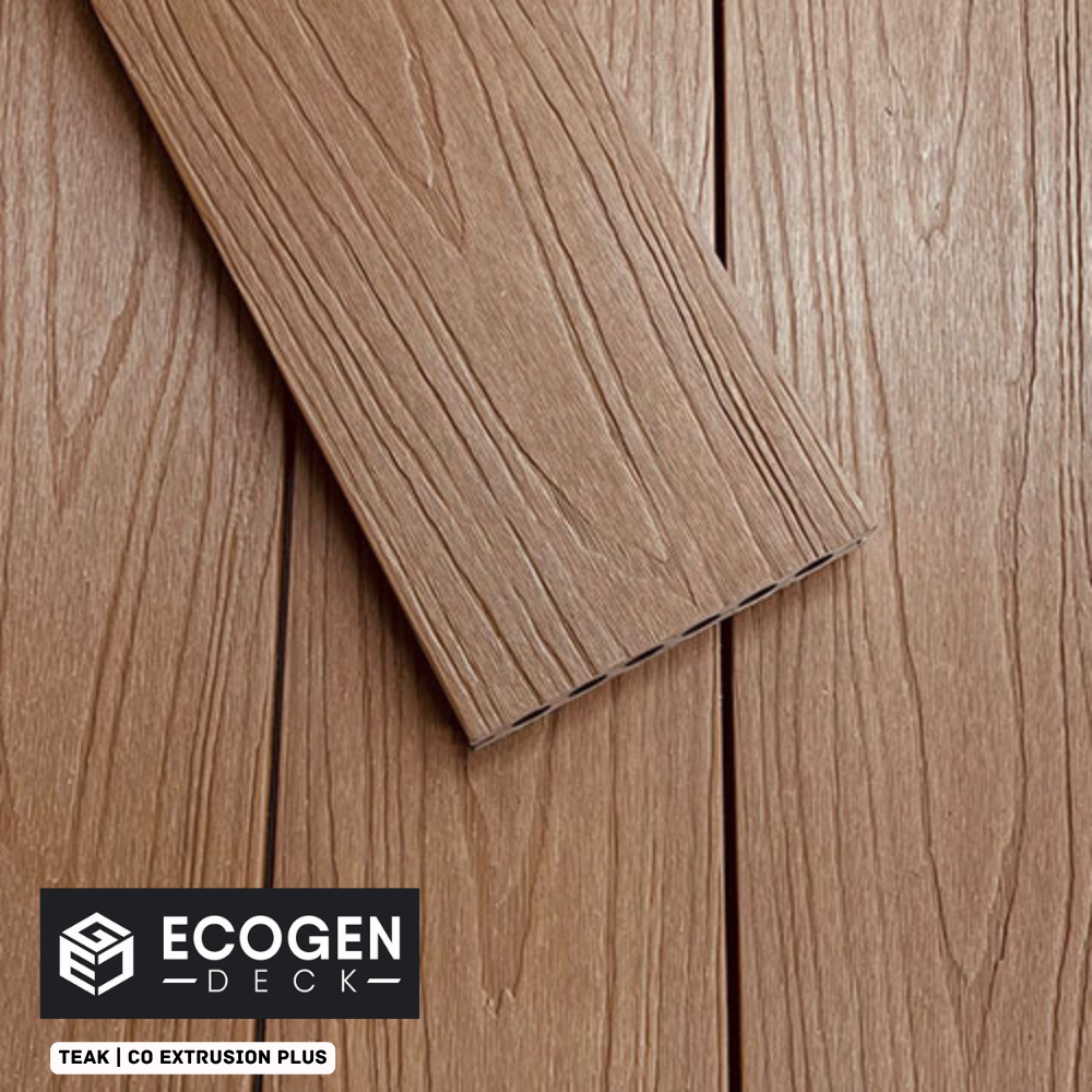 Teak composite decking