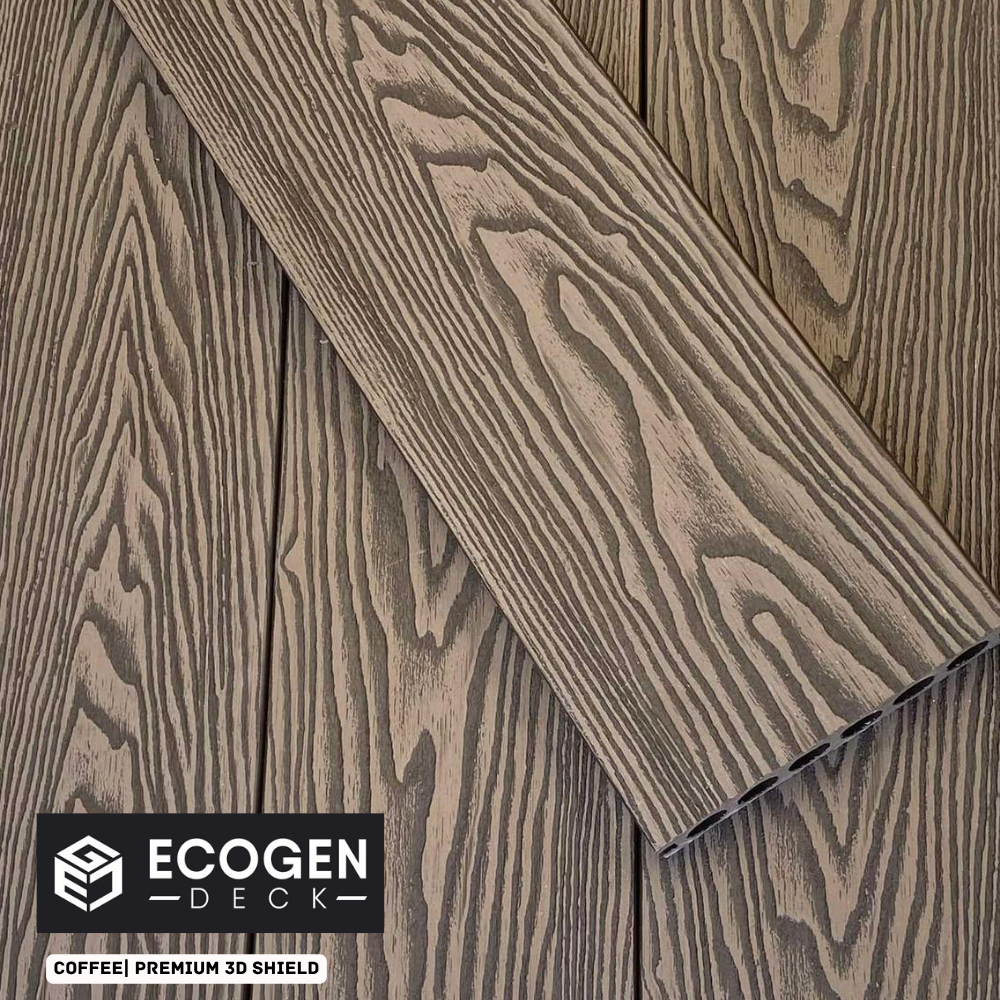 Coffee composite decking