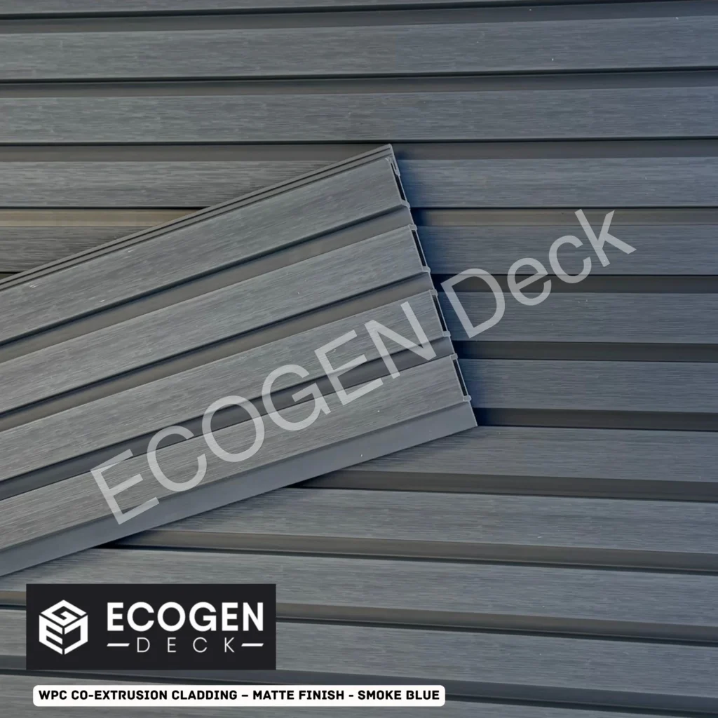 Smoke Blue WPC Cladding Panels | External Wall | 220x28mm | Melbourne