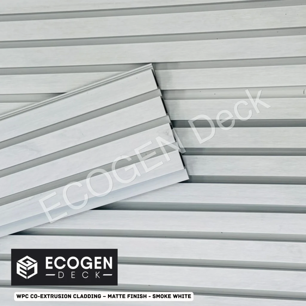 Smoke White WPC Cladding Panels | External Wall | 220x28mm | Melbourne