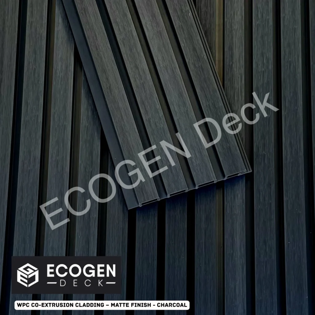 Charcoal WPC Cladding Panels | External Wall | 220x28mm | Melbourne